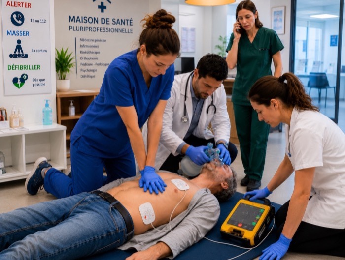 Prise en charge d'une urgence vitale en maison de santé pluriprofessionnelle