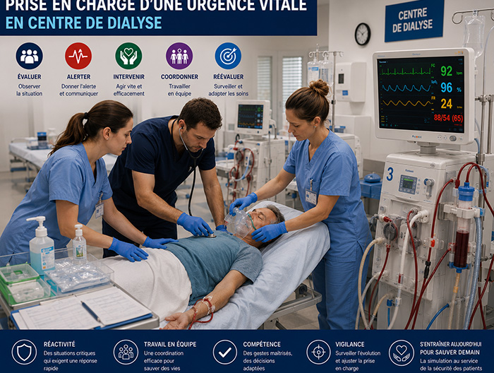 Prise en charge urgence vitale en centre de dialyse